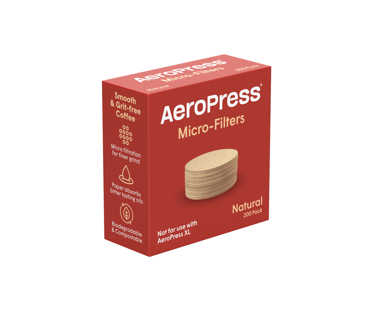 AeroPress 200 Count Micro-Filters - Natural